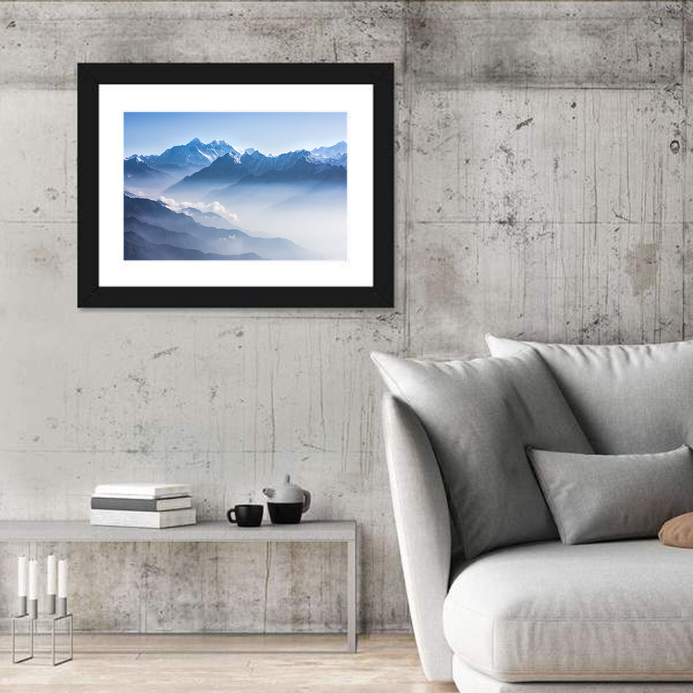 Mount Everest Wall Art in a room, landscape