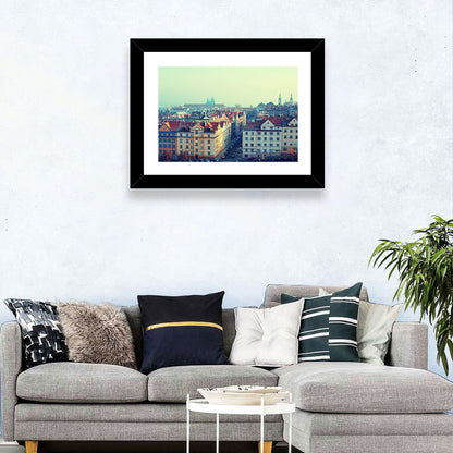 Prague Rooftops with St. Vitus Cathedral Wall Art