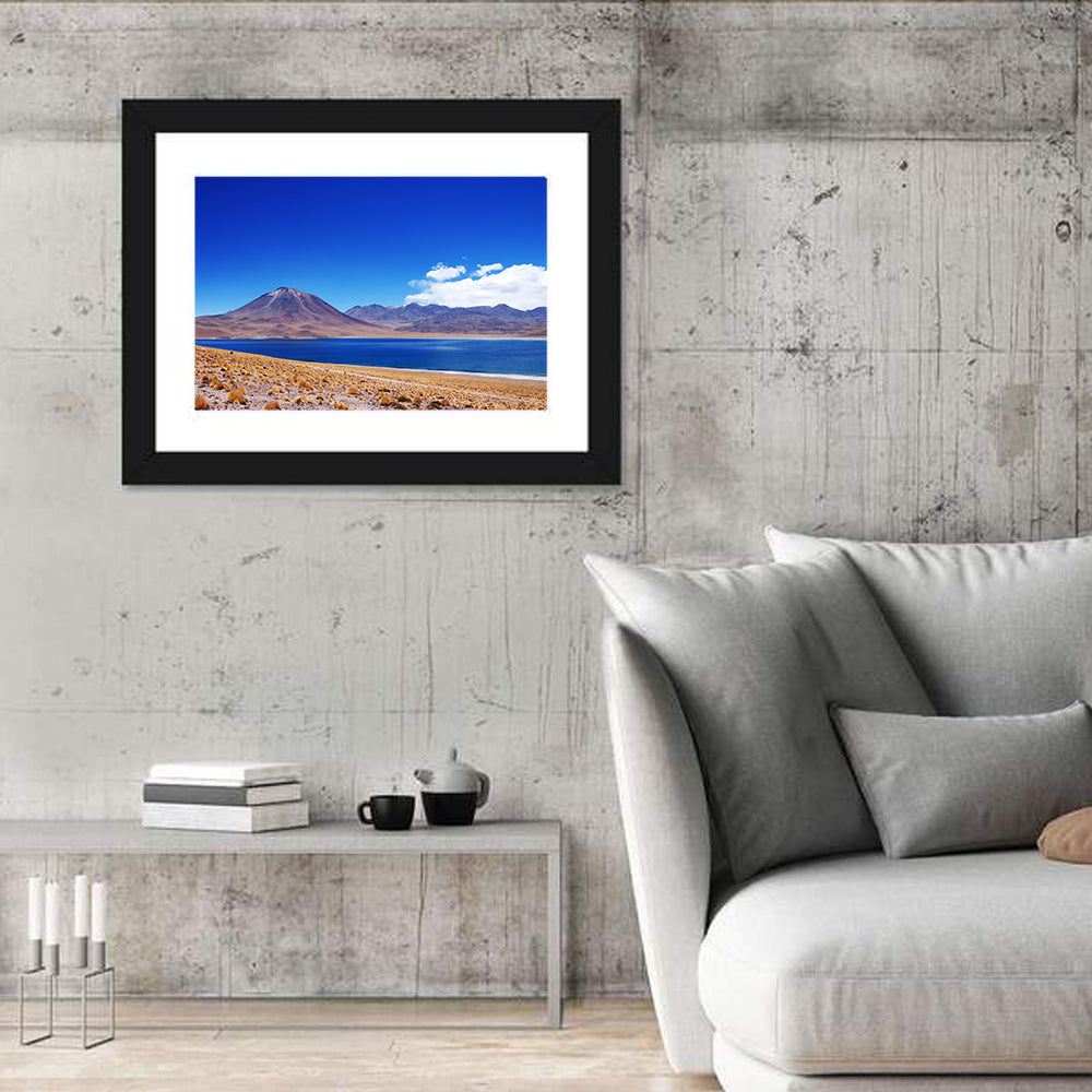 Miscanti Lagoon and Miñiques Volcano Wall Art