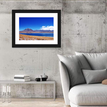 Miscanti Lagoon and Miñiques Volcano Wall Art