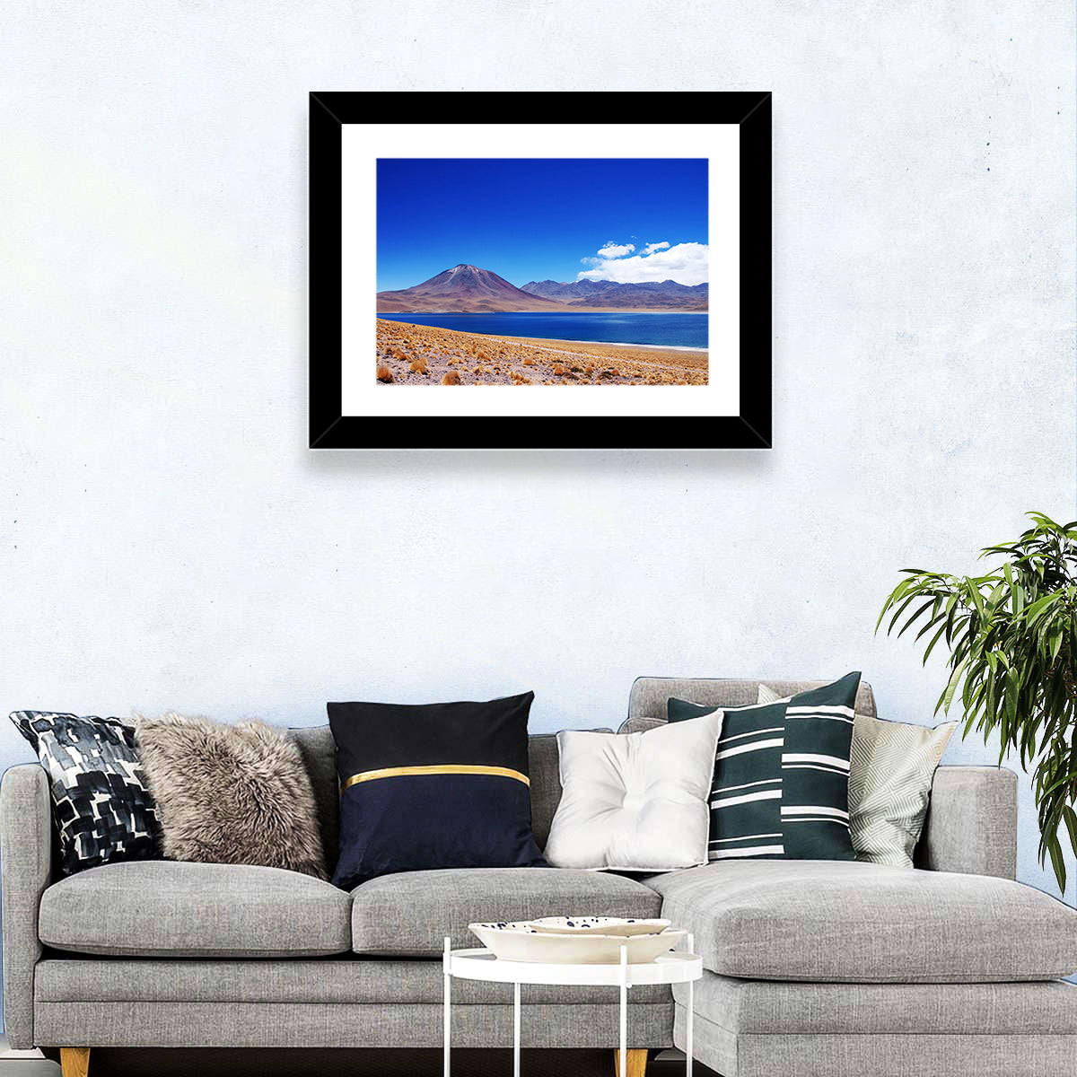 Miscanti Lagoon and Miñiques Volcano Wall Art