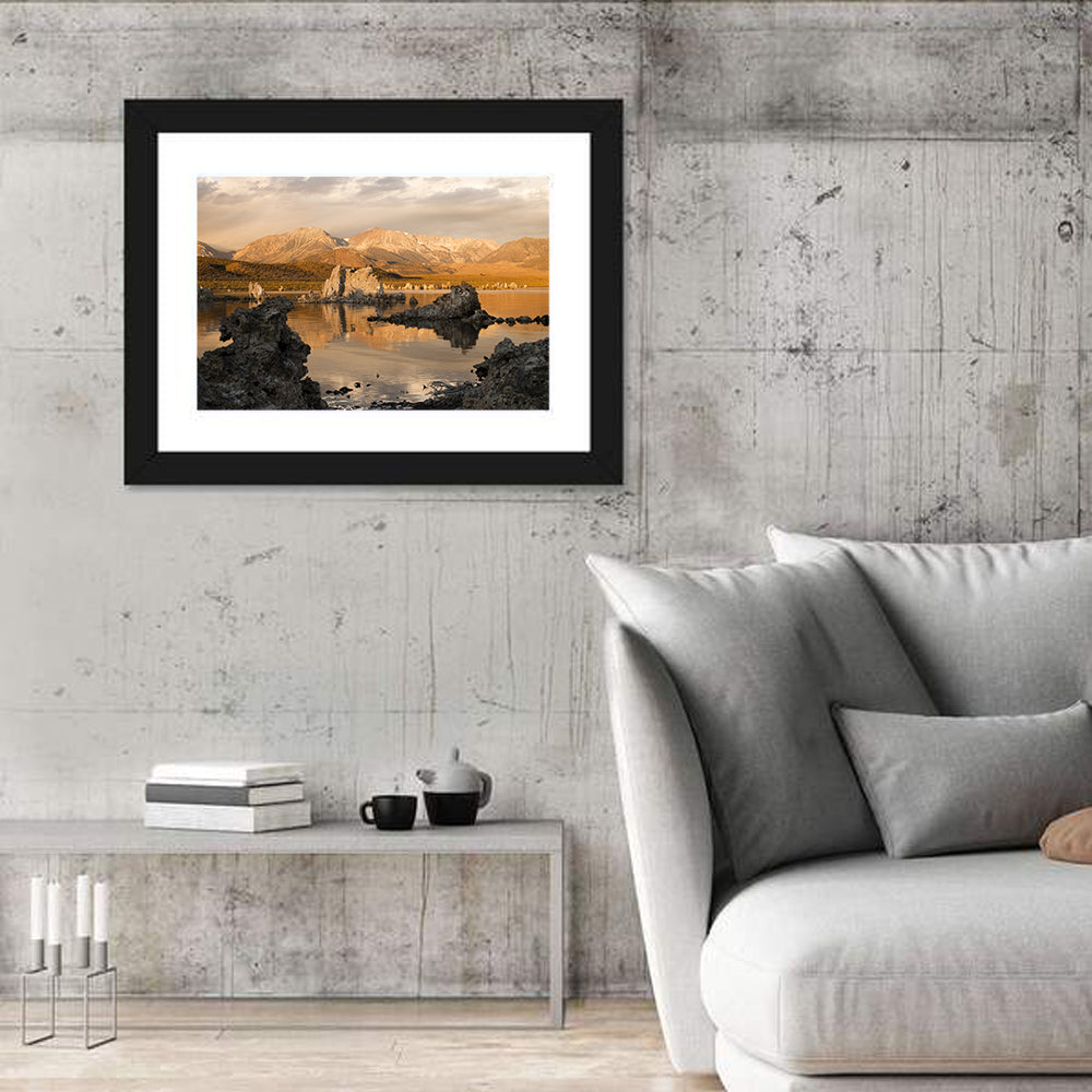 Mono Lake Tufa at Golden Hour Wall Art