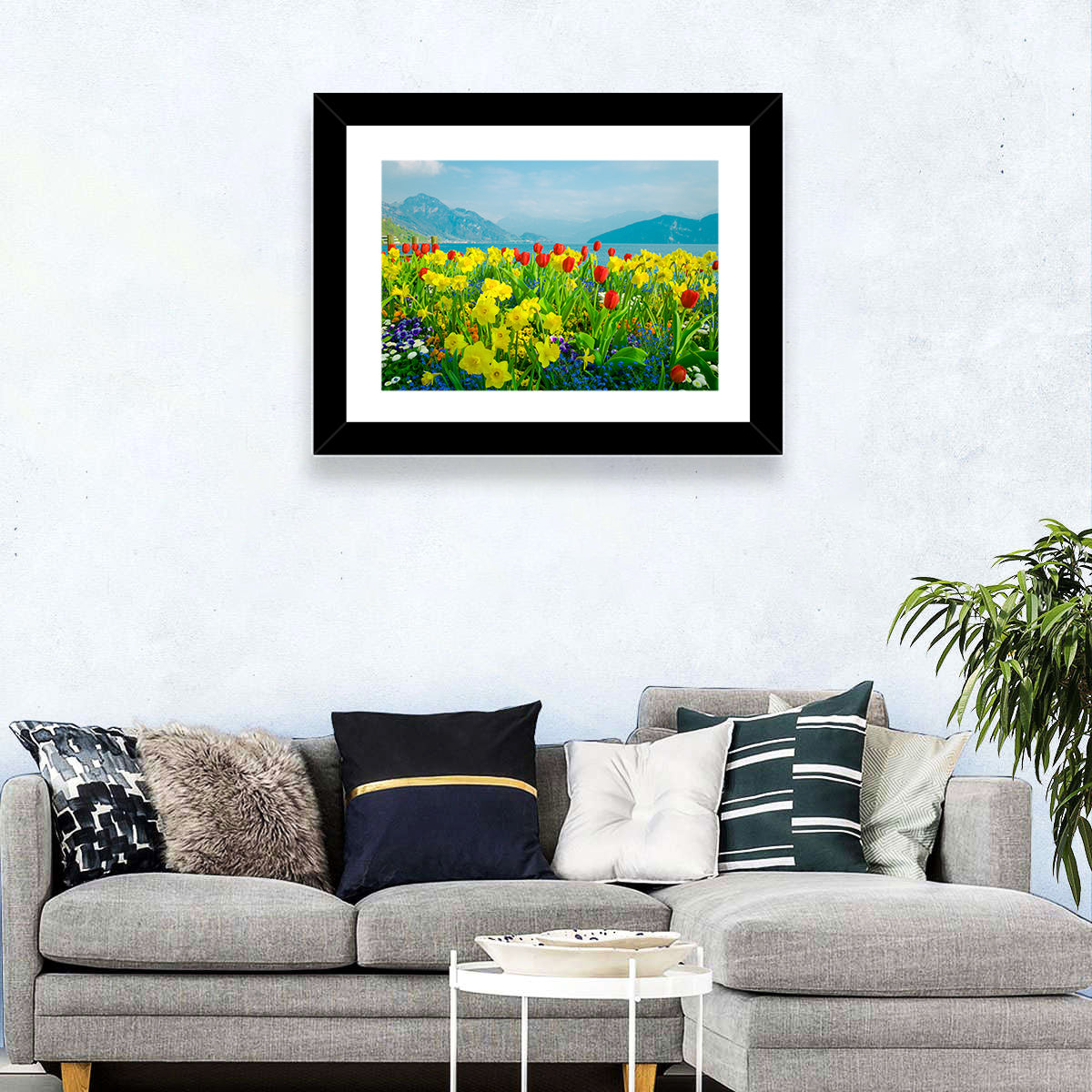 Lake Lucerne Daffodils Wall Art