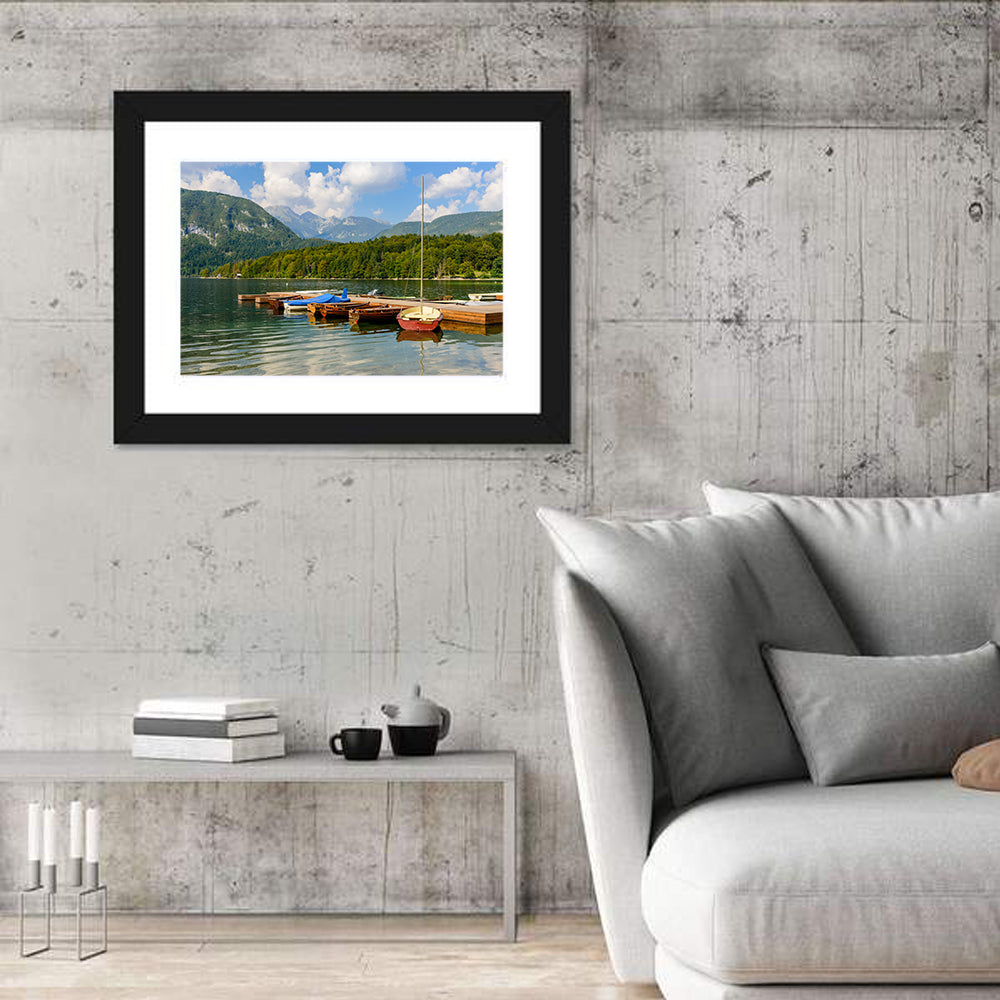 Lake Bohinj Dock View Wall Art
