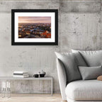Red Tiled Rooftops at Golden Hour Wall Art