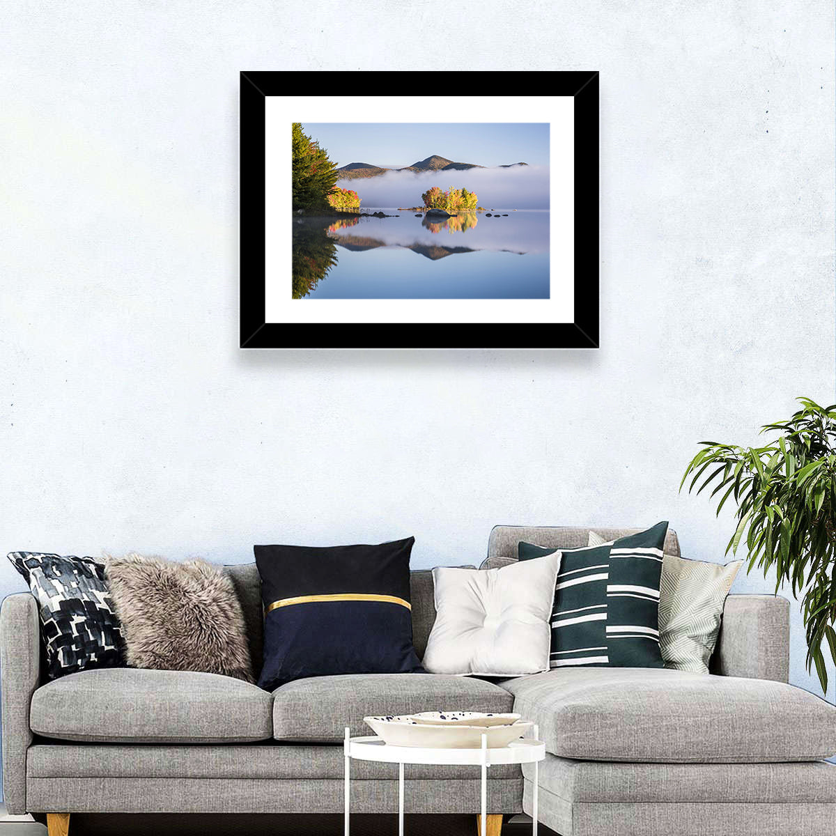 Autumn Morning at Chittenden Lake, Vermont Wall Art