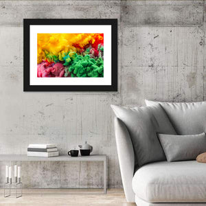 Colorful Ink Fumes Abstract Wall Art