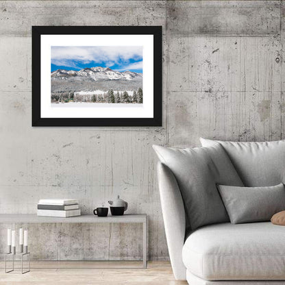 Colorado Snowy Mountain Cabin Wall Art