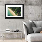 Dominica Beach Aerial, Late Afternoon Wall Art