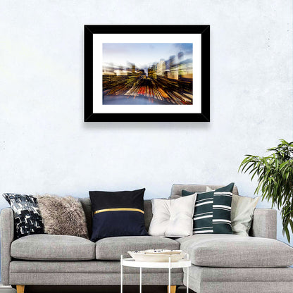 Blurred Skyline Abstract Wall Art