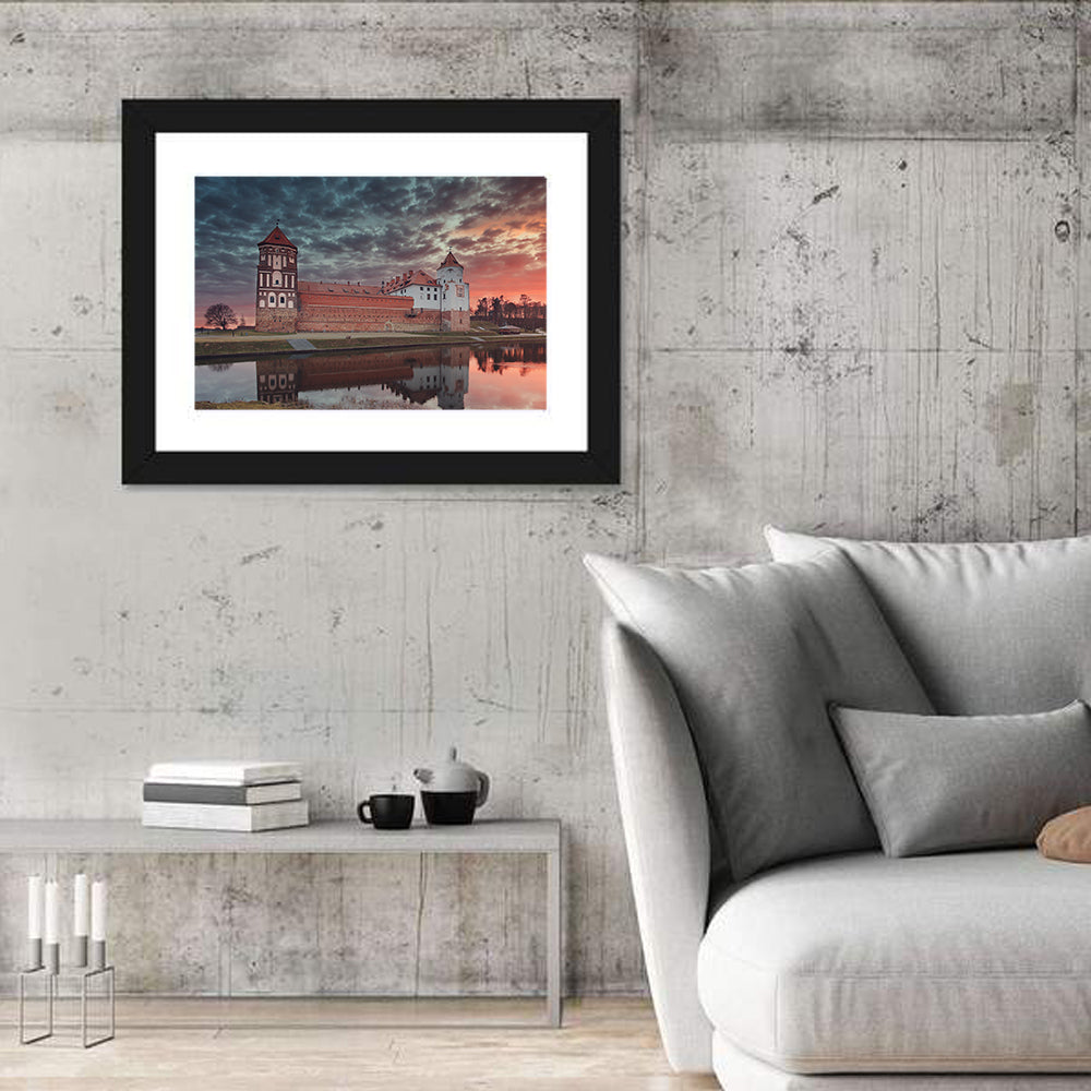 Mir Castle at Dusk Wall Art