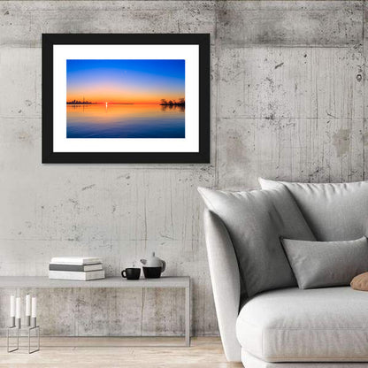 Toronto Sunset Over Lake Ontario Wall Art