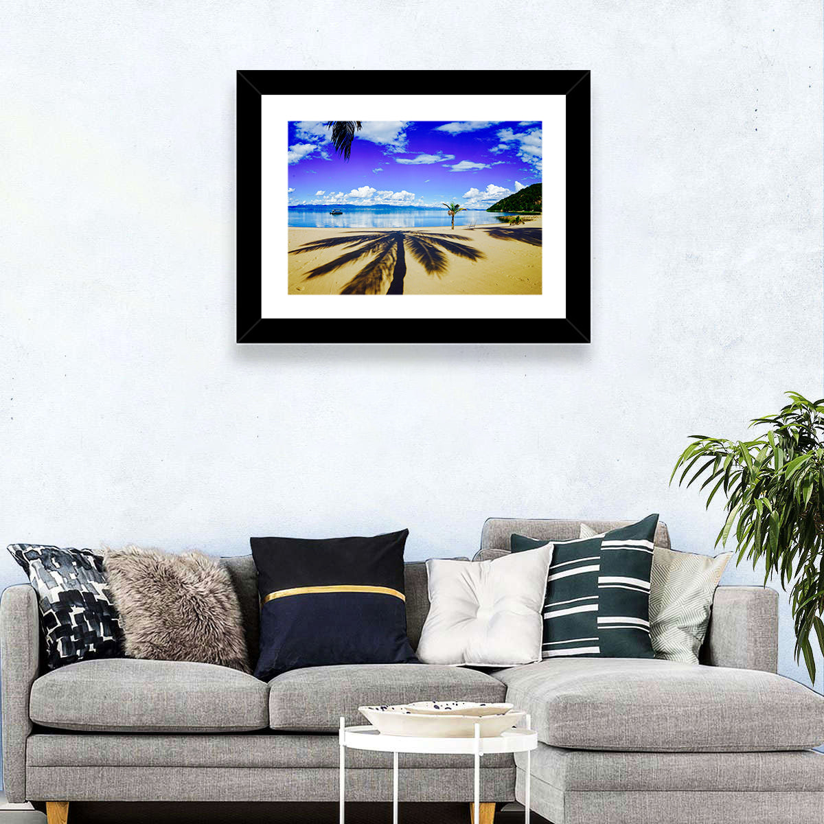 Lake Malawi Palm Shadow Wall Art