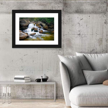 Blue Ridge Mossy Waterfall Wall Art