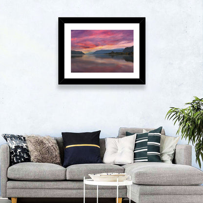 Sunrise Over River Gorge Wall Art