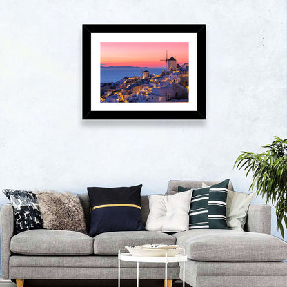 Santorini Evening Wall Art