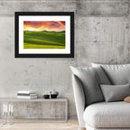 Tuscany Rolling Hills Sunset Wall Art
