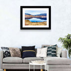 Kamloops Lake Sunset with Snow Capped Peaks Wall Art