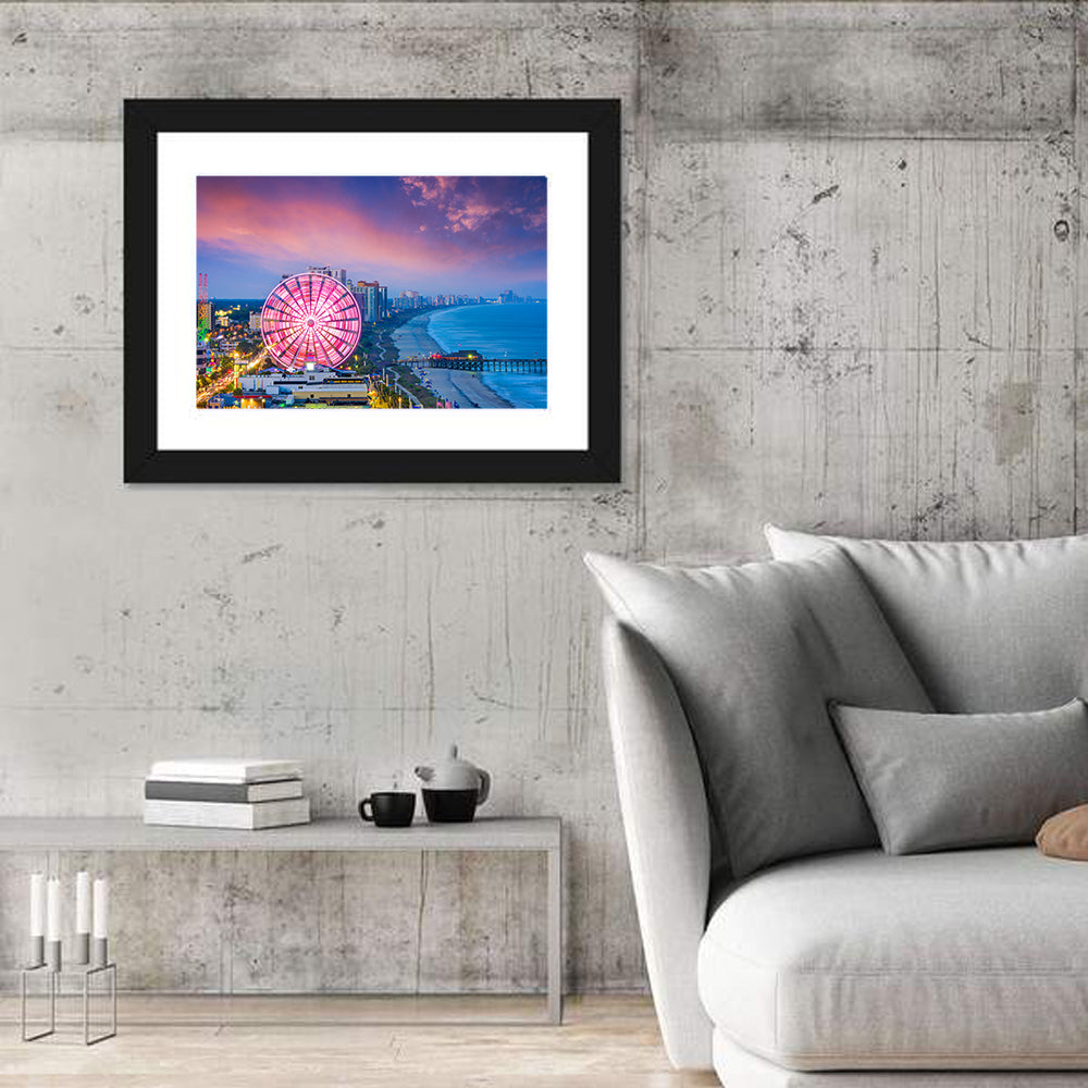 Myrtle Beach Skywheel at Twilight Wall Art