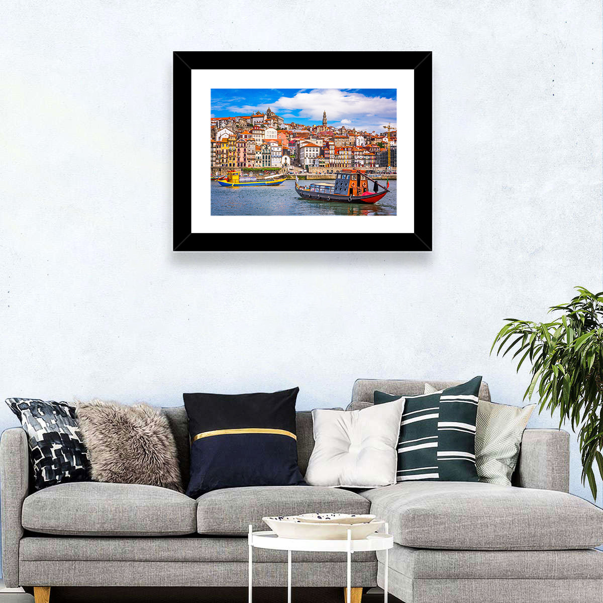 Porto Old Town Douro Riverfront Wall Art
