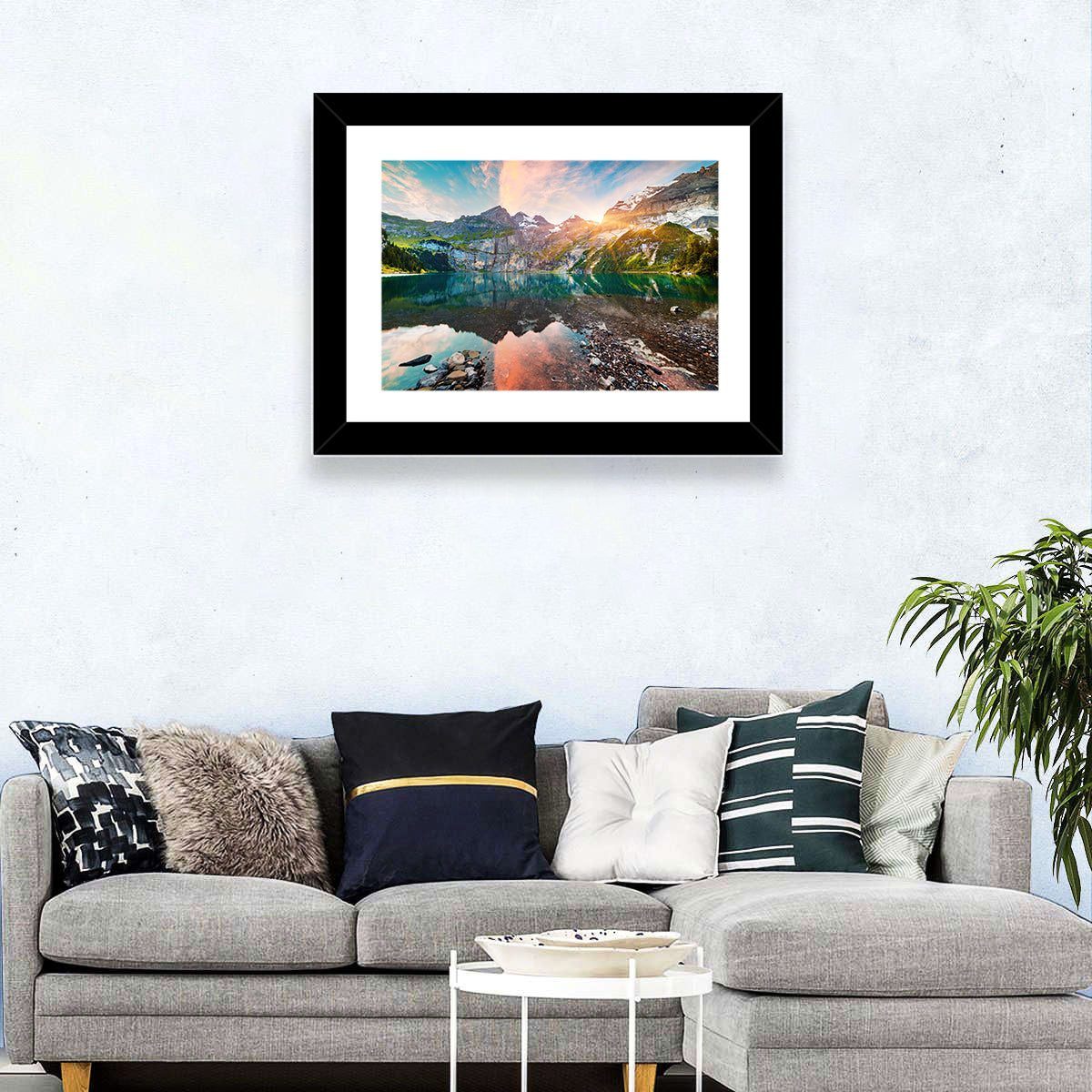 Oeschinensee Reflection Wall Art