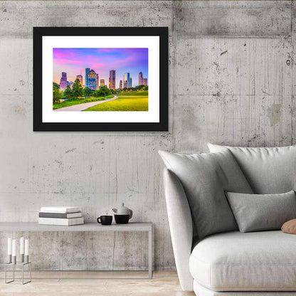 Houston Skyline at Dusk Wall Art