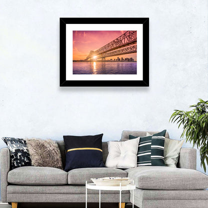 Crescent City Connection Bridge Wall Art