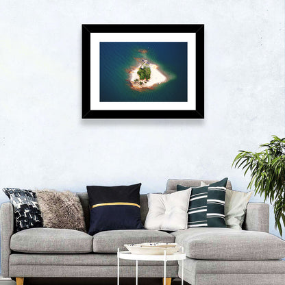 Lake Lanier Island Aerial View Wall Art