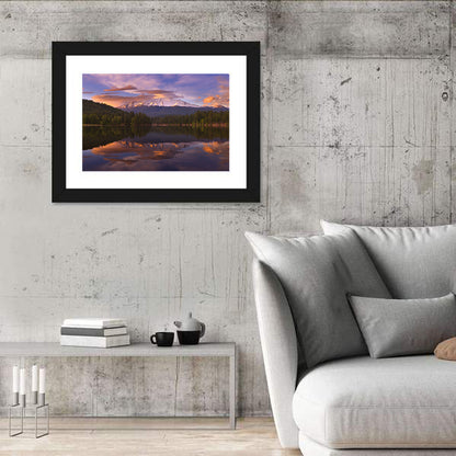 Mt Shasta Over Lake Siskiyou Wall Art