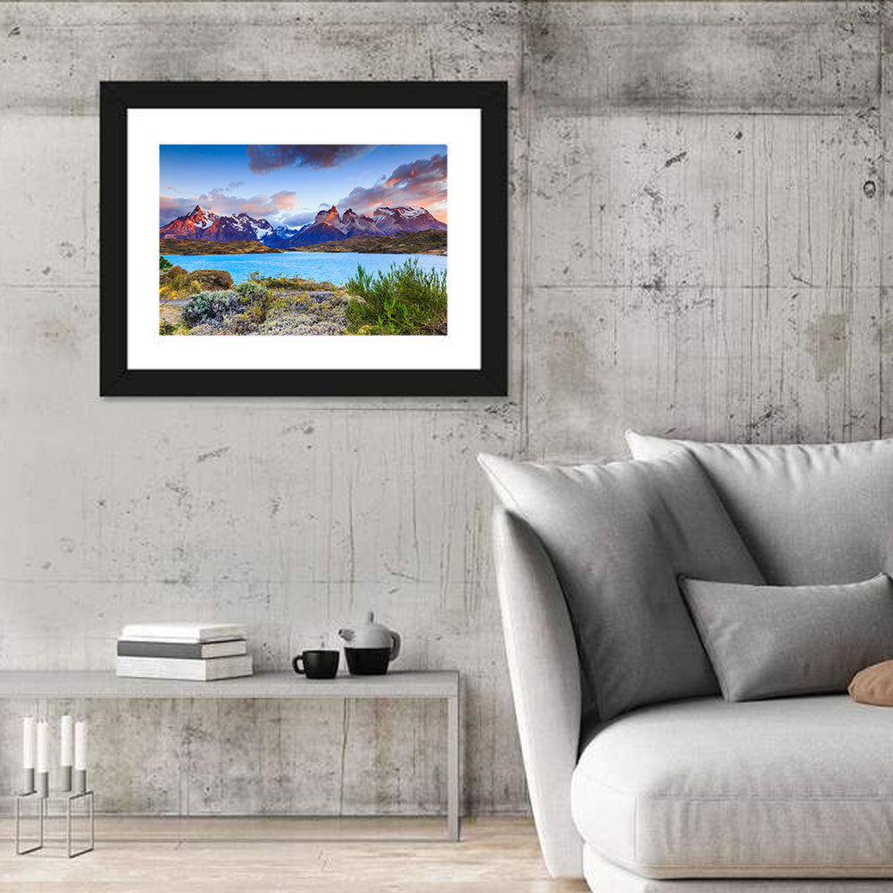 Lake Pehoe at Dawn Wall Art