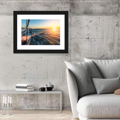 Sunset Sail from Deck Wall Art