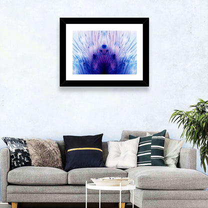 Mirrored Ink Splotch Abstract Wall Art