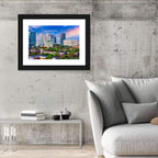 Osaka Castle Skyline at Dusk Wall Art