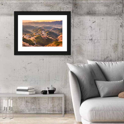 Mount Yoshino Cherry Blossom Valley Wall Art
