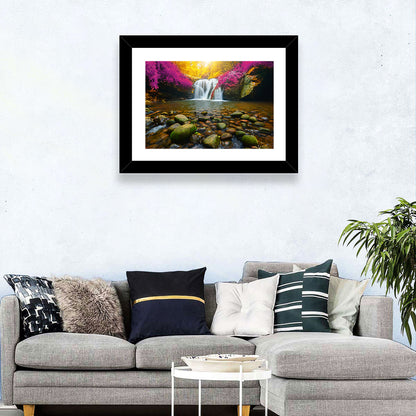 Phu Soi Dao Waterfall at Dusk Wall Art