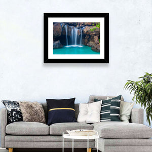 Waterfall Into Pool Wall Art