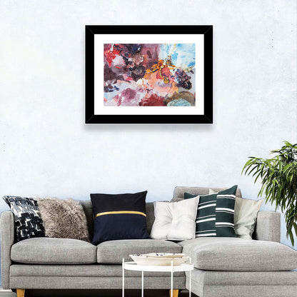 Impasto Color Swirl Abstract Wall Art