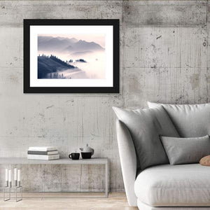 Foggy Carpathian Mountains Wall Art