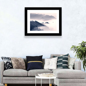 Foggy Carpathian Mountains Wall Art