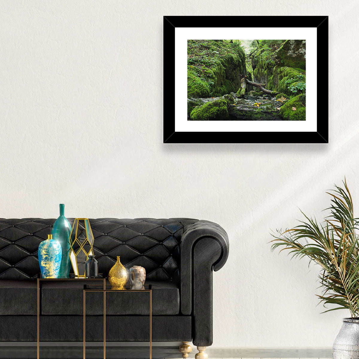 Kammersee Mossy Cleft Wall Art in a room, landscape