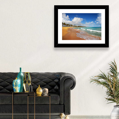 Palm Lined Tropical Coast Wall Art