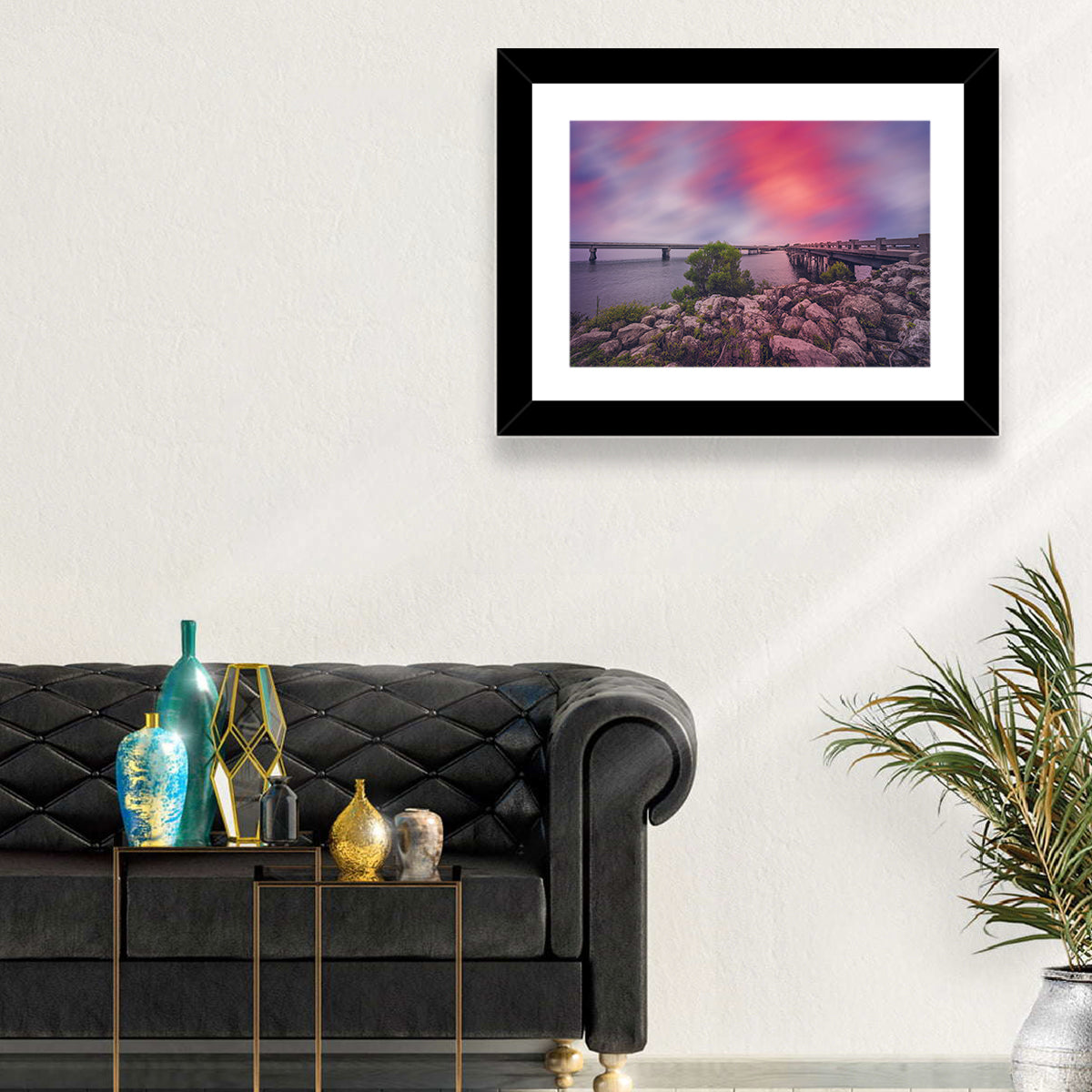 Amelia Island Sunset Bridge Wall Art