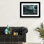 Tornado Over Destroyed City Skyline Wall Art