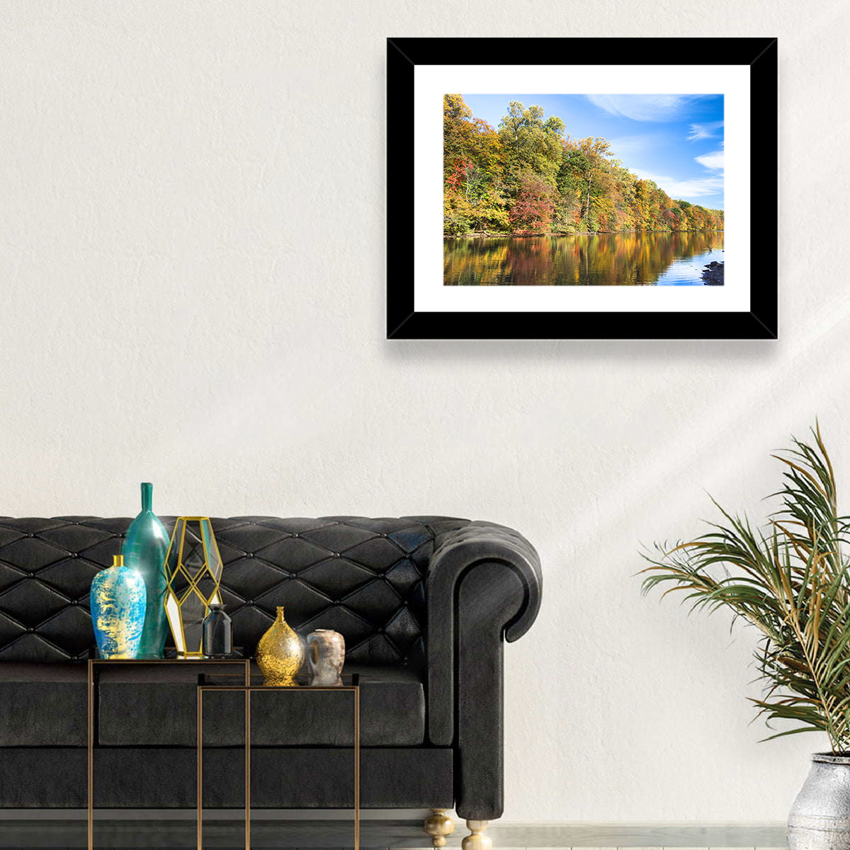 Lake Surprise Autumn Reflection Wall Art