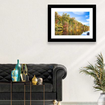 Lake Surprise Autumn Reflection Wall Art