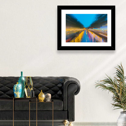 Canal Reflections at Night Wall Art
