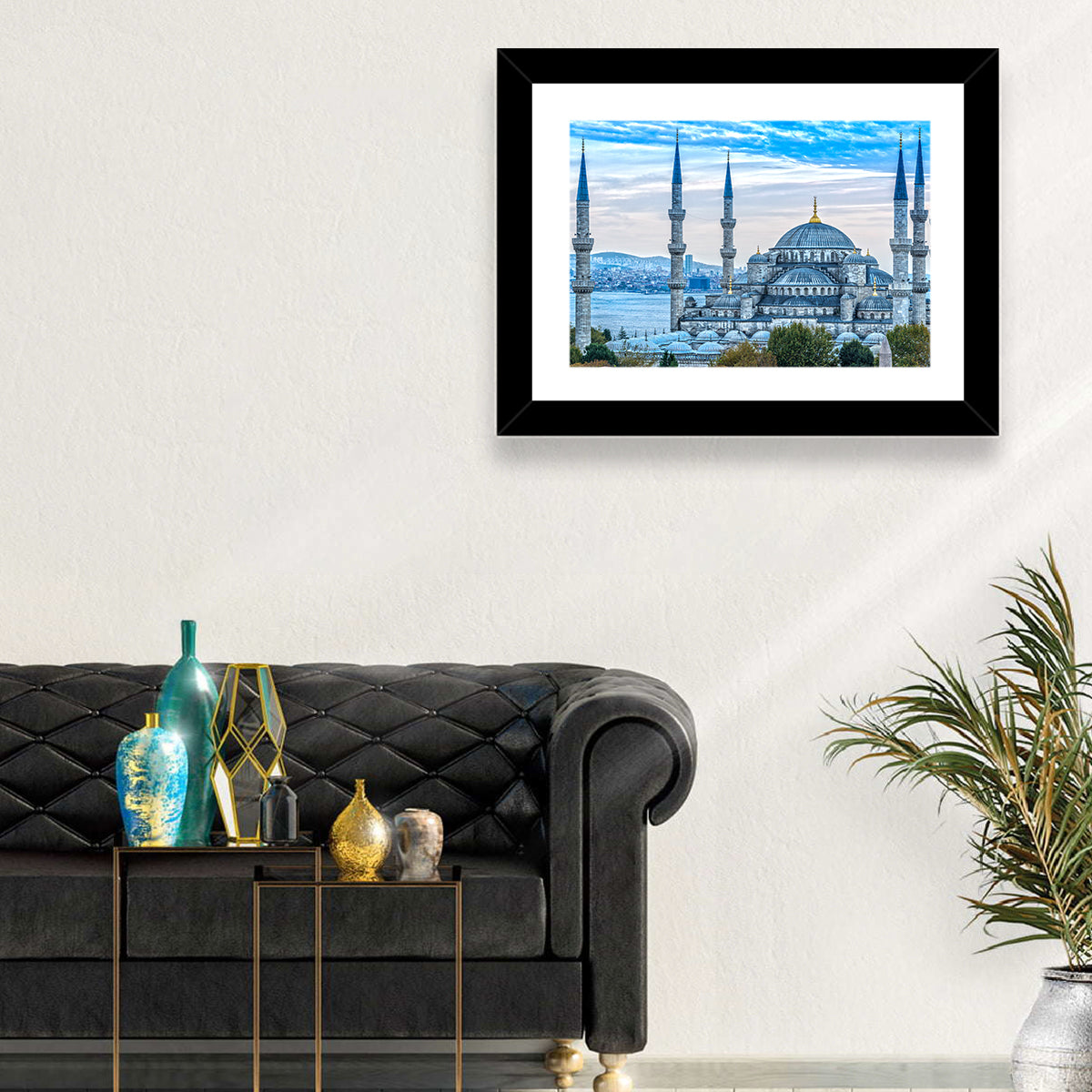 Blue Mosque Istanbul Wall Art in a room, landscape
