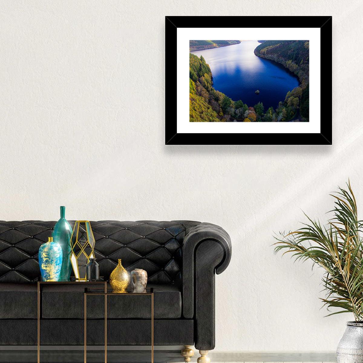 Lake Vyrnwy Aerial View Wall Art