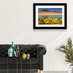 Flamingos on Salt Lake Wall Art