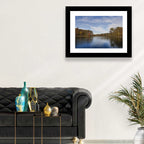 Seneca Lake Autumn Reflection Wall Art